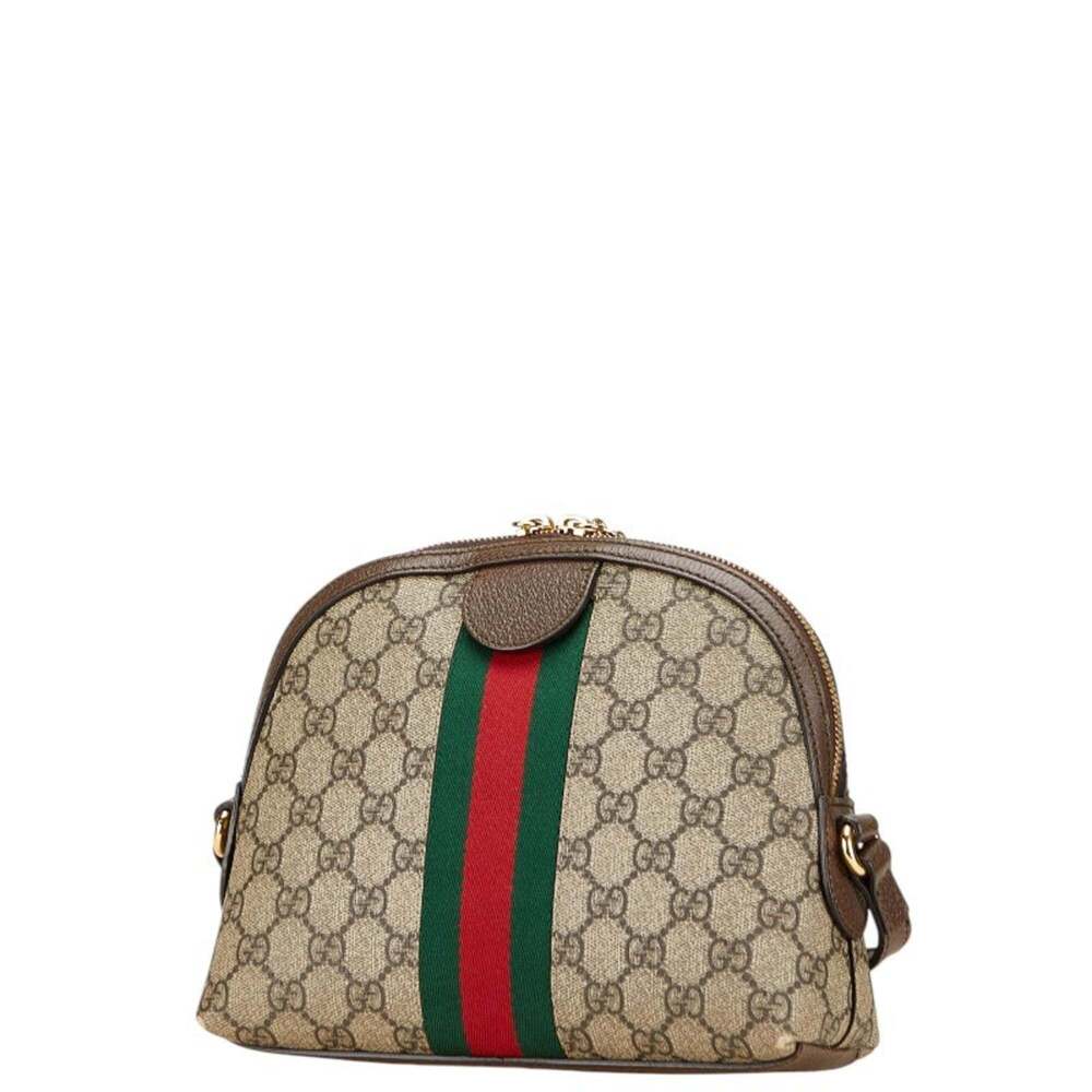 GUCCI Authentic Brown Leather Shoulder Bag - Picture 2 of 15
